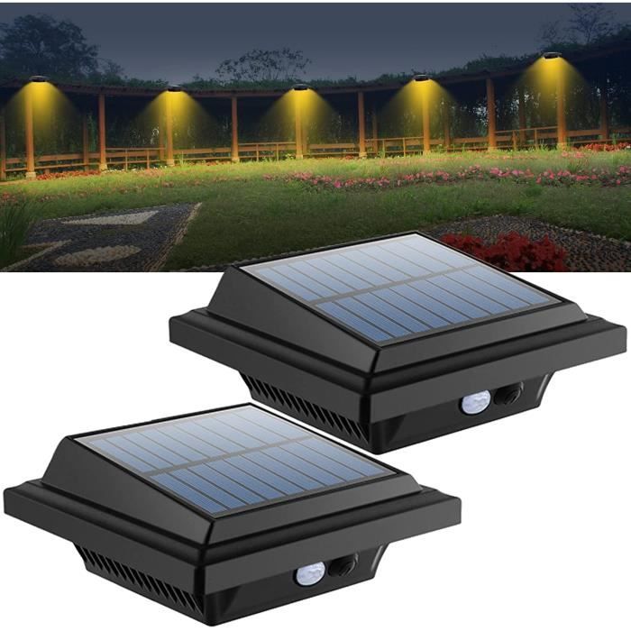 Lampe solaire pour gouttière avec détecteur de mouvement 40 LED
