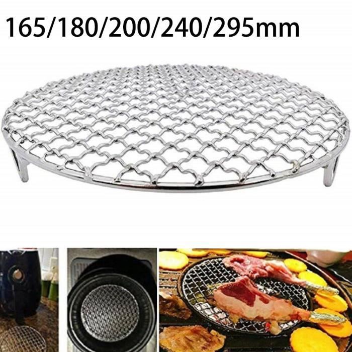 Accessoire Camping Grille Barbecue Acier Inoxydable 35cm - Cuisson Extérieure Et Maison - Maille Uniforme - Polissage Miroir Grille Cuisson Inox