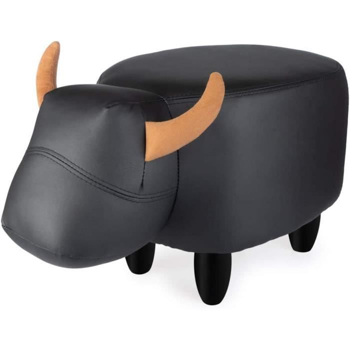 Tabouret Enfant En Forme De Vache Highland - Rembourré Et Doux - Marque Lesser & Pavey