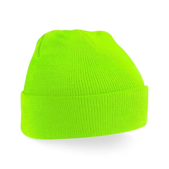 bonnet homme fluo