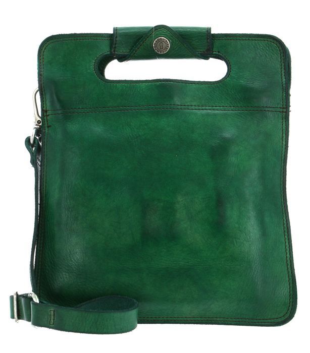 Sac Bandoulière Crossbody CAMPOMAGGI - 100% Coton, Couleur Gris Militaire - Neuf Avec étiquettes