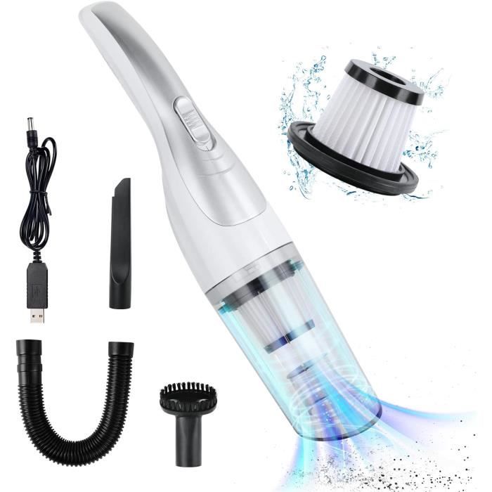 Aspirateur à Main, 25000Pa Aspirateur Voiture Puissant Sans Fil avec Vidage Automatique 1 Touche, 4-en-1 Mini Aspirateur - Electroménager Aspirateur à Main, 25000Pa Aspirateur Voiture Puissant Sans Fil avec Vidage Automatique 1 Touche, 4-en-1 Mini Aspirateur - Electroménager