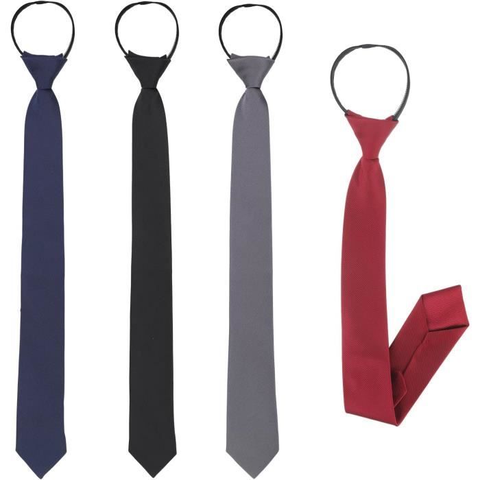 Cravate Homme 100% Soie - Motif Diamants Bleu Foncé, Crème Et Rouge - Marque V&A - Occasion