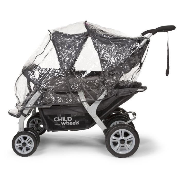 CHILDWHEELS Habillage Pluie Childhome Poussette 4 Places