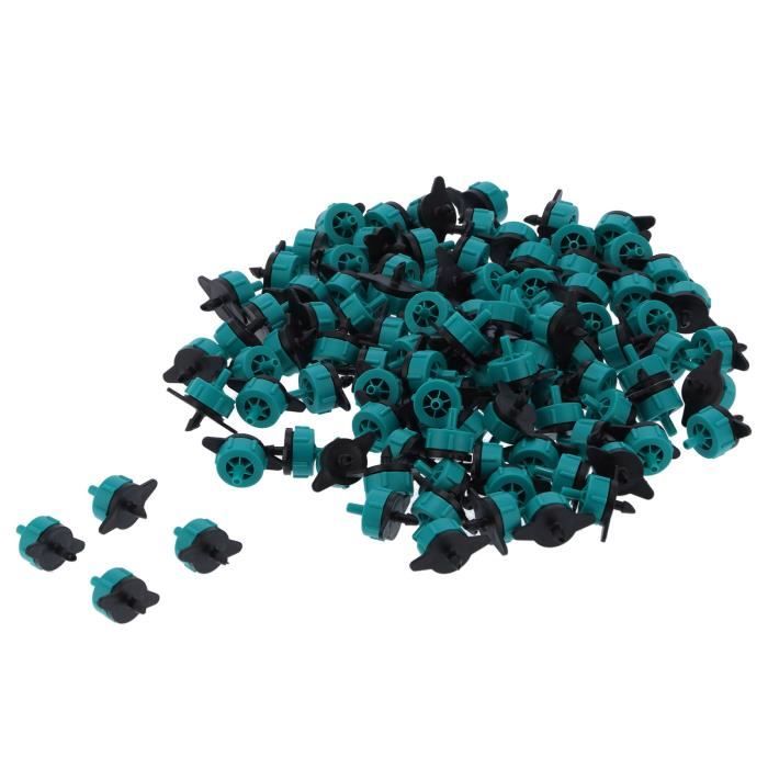 100 Goutteurs D'Irrigation 4L/h Compensés - Pour Tuyau 4/7mm, Jardin, Serre Ou Plantes En Pot