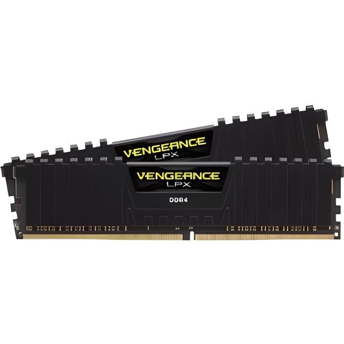 Top achat Memoire PC CORSAIR Mémoire PC DDR4 - Vengeance LPX 8 Go (2 x 4 Go) - 2133 MHz - CAS 13 (CMK8GX4M2A2133C13) pas cher