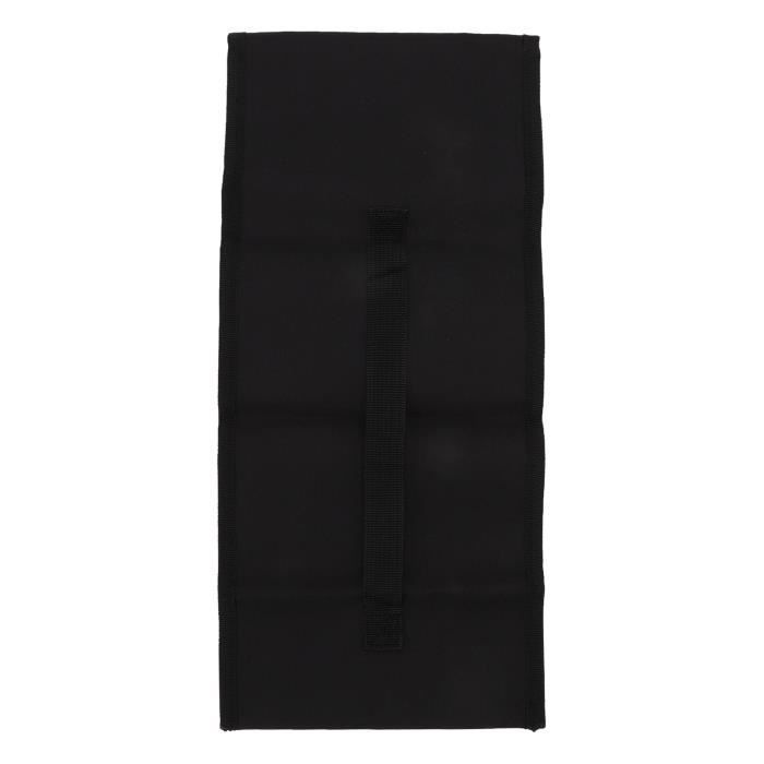 Sac De Rangement Pour Outils De Barbecue - Tissu Oxford Noir, 15x15x50 Cm | Portable, Grande Capacité, Pour Camping