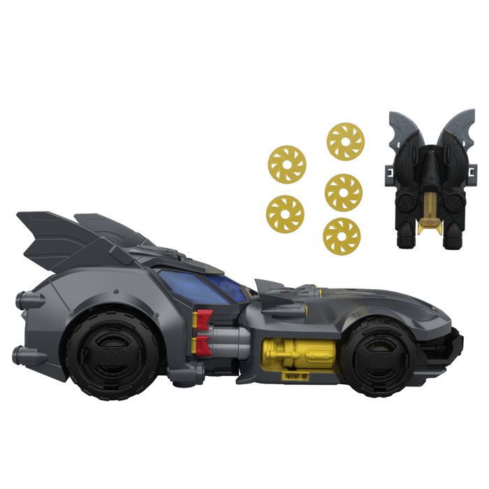 Véhicule miniature - DC Premier - Batmobile - Échelle 165 cm - Bat-Drone inclus - Capot modulable - Dès 4 ans