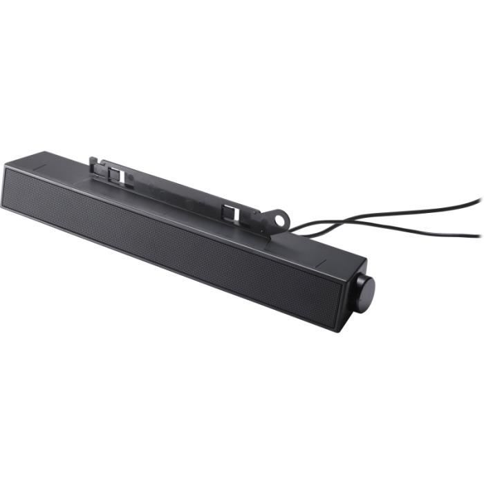 Barre de son / enceinte DELL AX510 - Noir - Entrée de ligne audio - 10 Watt - Filaire - Dell