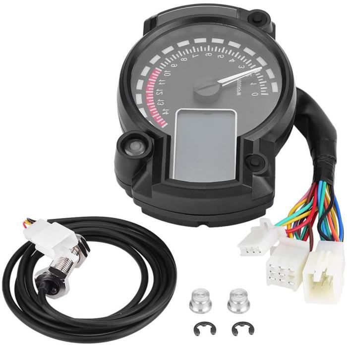Compteur Tachymètre Numérique Pour YBR 125 / JYM125 – Affichage Vitesse, Compte-Tours & Kilométrage – Écran LCD Clair