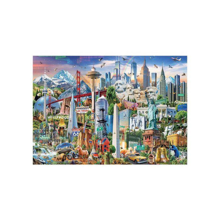 Puzzle 1500 pieces Monuments et Symboles dAmerique du Nord -