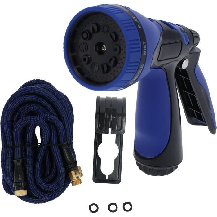 Pistolet Arrosage 8 Fonctions Avec Distributeur Savon - Buse Haute Pression Pour Lavage Voiture