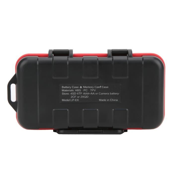 JJC Étui 2-en-1 Résistant à L’Eau – 6 Batteries + Cartes CFexpress Type B/A, SD, MicroSD – Protection Ultime Pour Photographes