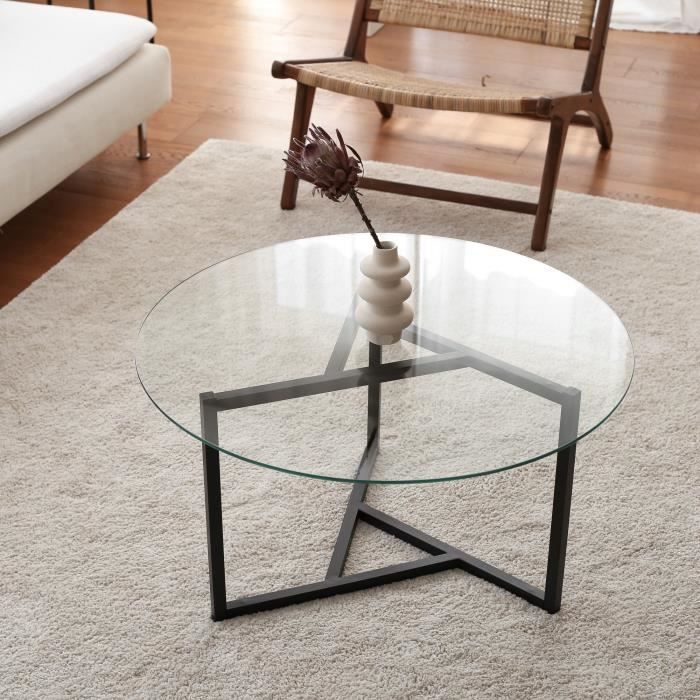 table basse en métal emob - rond - 75 cm - salon - contemporain - design