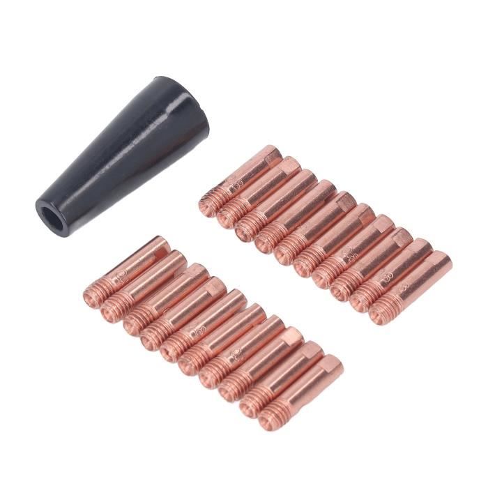 20 Pointes Contact Cuivre 1.0 Mm – Buse MIG/MAG Binzel 15AK, Consommables Soudage Qualité Premium
