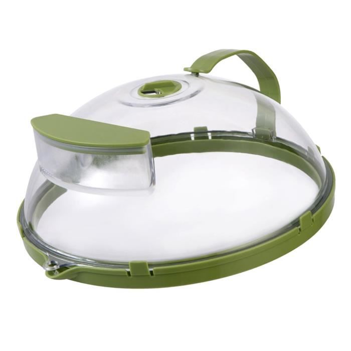 Couvercle Anti-Éclaboussures Pour Micro-ondes En Verre - 23x23x15,5 Cm, Transparent, Lavable