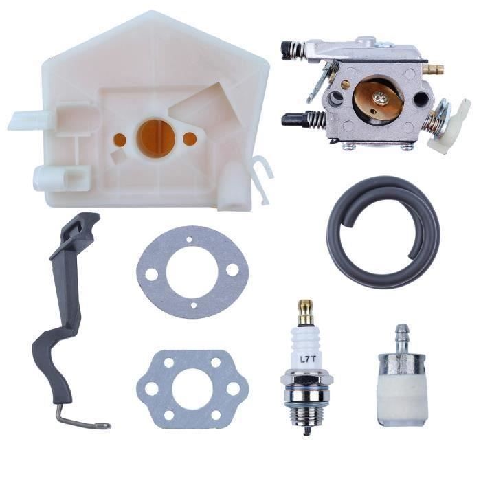 Kit Carburateur Complet Pour Tronçonneuse - Joint, Bougie, Filtre (Walbro/Zama Compatible)