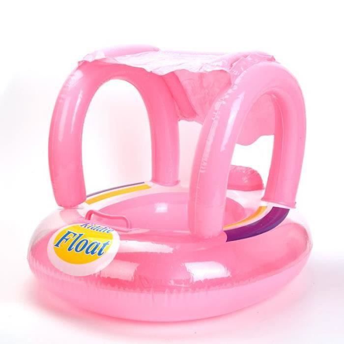 Piscine Gonflable Épaisse Pour Bébé Rose - Toyvian, Design Antidérapant Avec Poche Latérale