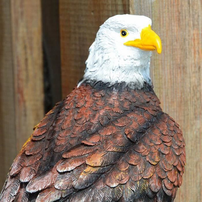 Statue D'aigle En Résine, Ornement De Table, Sculpture De Jardin