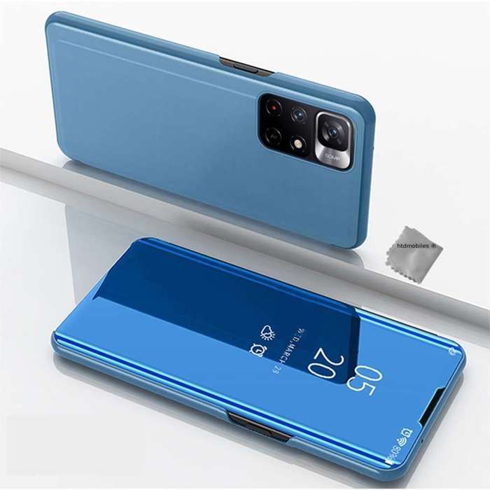 Coque Flip Mirror Pour Xiaomi Redmi 9 - Housse à Rabat Avec Miroir, Protection 360° Et Smart View - Violet