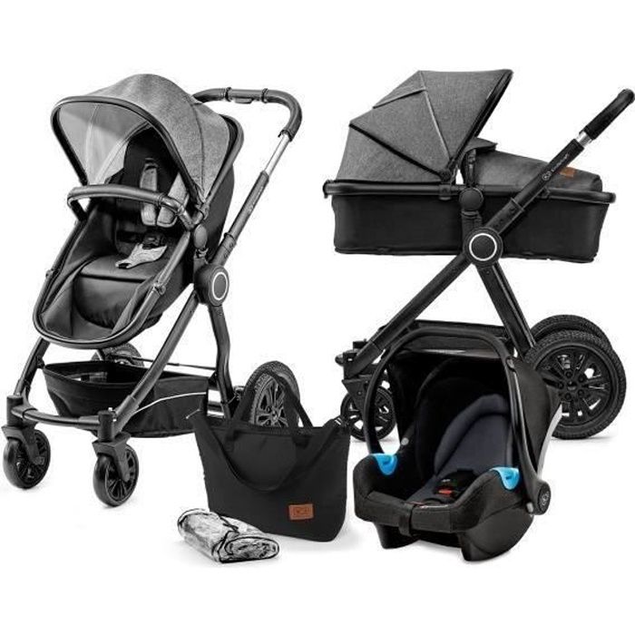 Kinderkraft Poussette 3 en 1 VEO Nacelle poussette Si ge auto et
