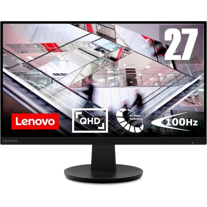 Écran – LENOVO – N27q – 27 pouces QHD – 100Hz – 4ms – Noir