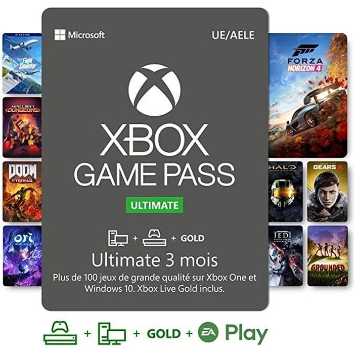 Gedachte Diverse Keel Abonnement Xbox Game Pass Ultimate 3 Mois - Xbox / PC Windows 10 / Android  - Code de Téléchargement - Cdiscount