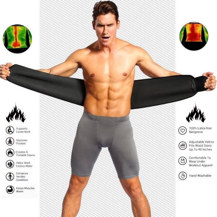 Ceinture de Sudation Fitness Slim Sauna Hot Bodyshaper Minceur Gaine 6 Tailles 