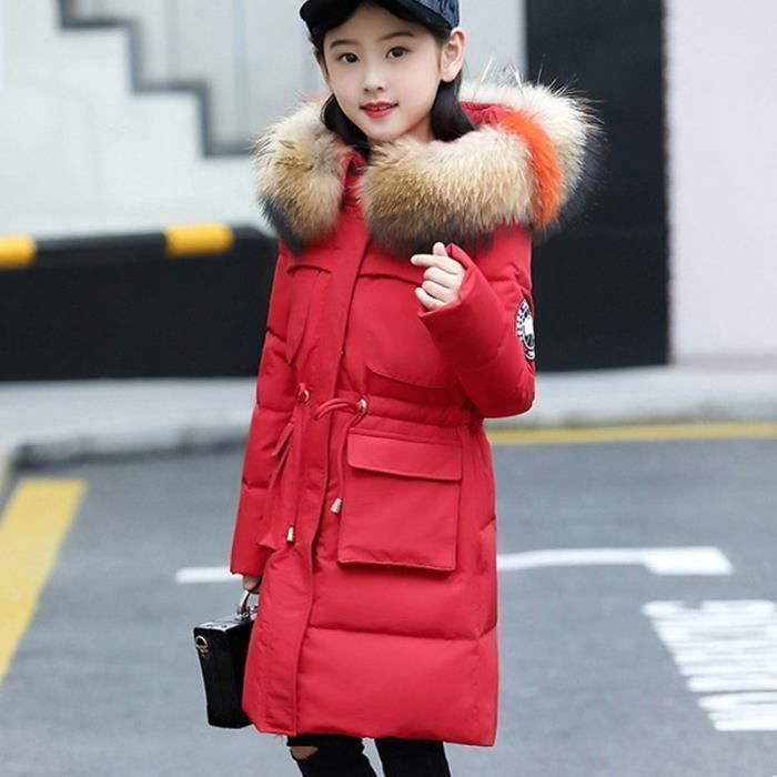 doudoune rouge fille