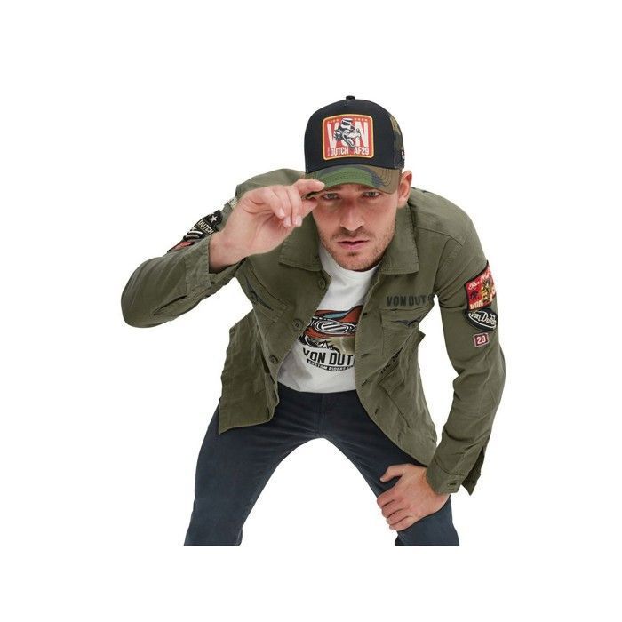 Dutch Casquette Veste Kaki Von Dutch Von Dutch Surchemise Homme