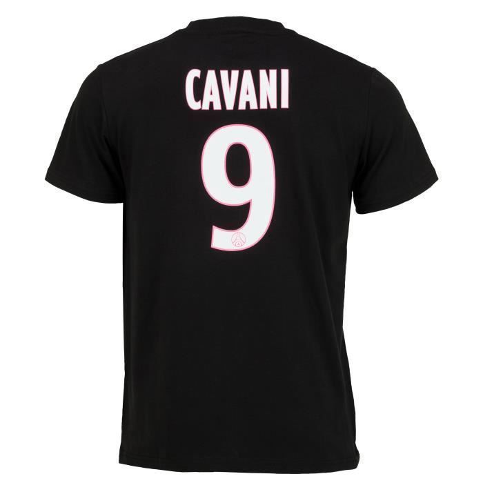 T-shirt Officiel Paris Saint-Germain Edinson Cavani - Collection Homme 100% Coton, Licence PSG | Maillot Supporter Taille Adulte