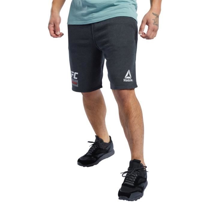 V tements Homme Pantalons Reebok Ufc Fan Gear Fight Week Noir