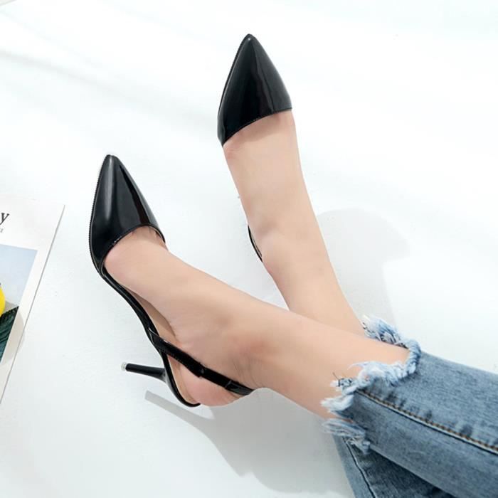 YHCS Femelle Pompes Nues Bouche Peu Profonde Femme Chaussures de Mode Bureau de Mariage Chaussures de fête de Mariage Dames Bas Talons Chaussures Femme Automne 