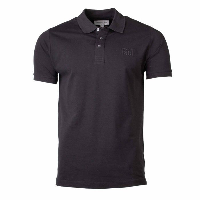 Cerruti 1881 Polo manches courtes logo brodé New Eduardo Noir Homme