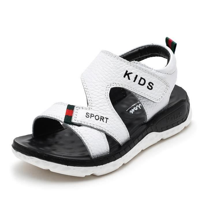 Sandales En Cuir Pour Enfant - Taille 24 EU (7 UK) - Style Pêcheur - Occasion Bon état