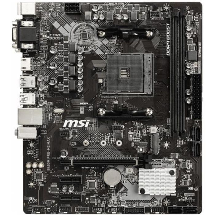Carte mère MSI B450M PRO-M2 MAX - Cdiscount Informatique