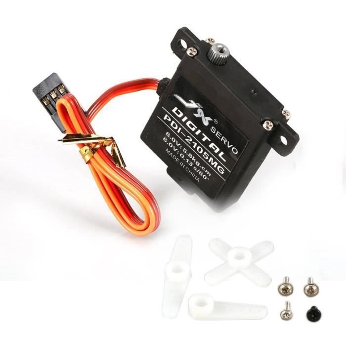 Servo numérique à couple JX PDI2105MG 4.8V6V 5.8KG pour avion à