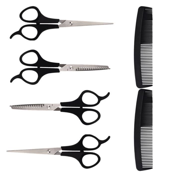 2 Ensembles D Outils De Coupe De Cheveux Outils De De Durables Peigne Ciseaux Pour Coiffeur Ciseaux De Coiffure Effileur Cdiscount Au Quotidien