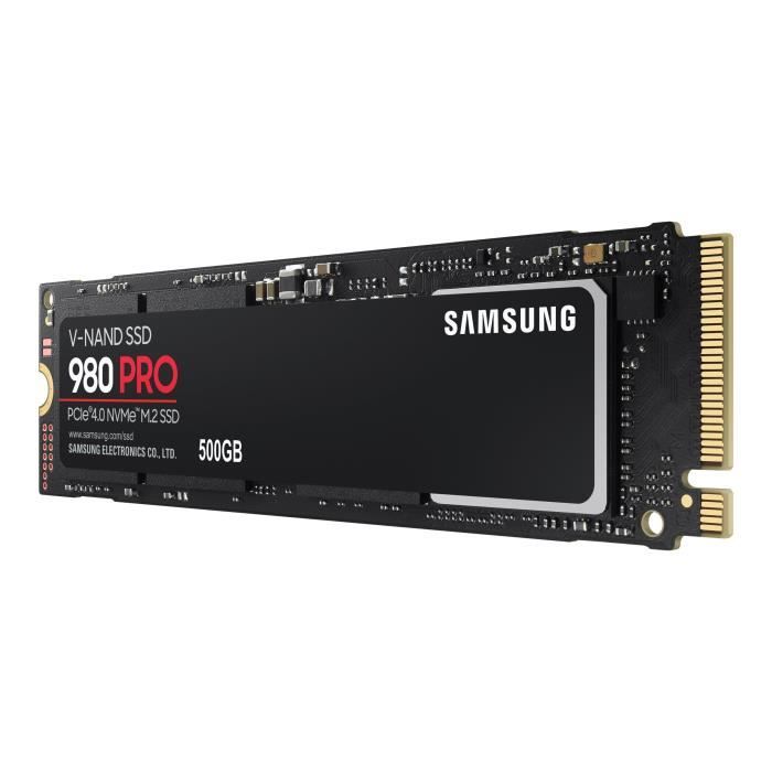 - Samsung - Samsung 980 PRO MZ-V8P500BW - SSD - 500 Go - PCIe 4.0 x4 (NVMe)