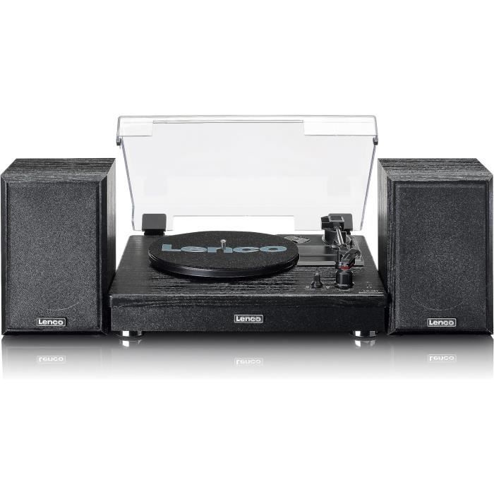 STACKSTONE x JAMO DS07 Platine Vinyle Bluetooth 5.2 avec Haut-Parleurs Intégrés, Suspension Anti-Vibration Double, Cellule AT3600L - TV Son Photo