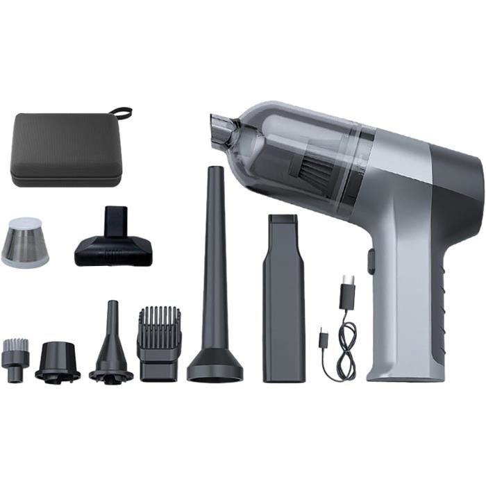 Aspirateur-souffleur Sans Fil Technaxx TX-294 - 68W, 3 Vitesses, LED, 6 Accessoires - Pour PC, Voiture, Maison