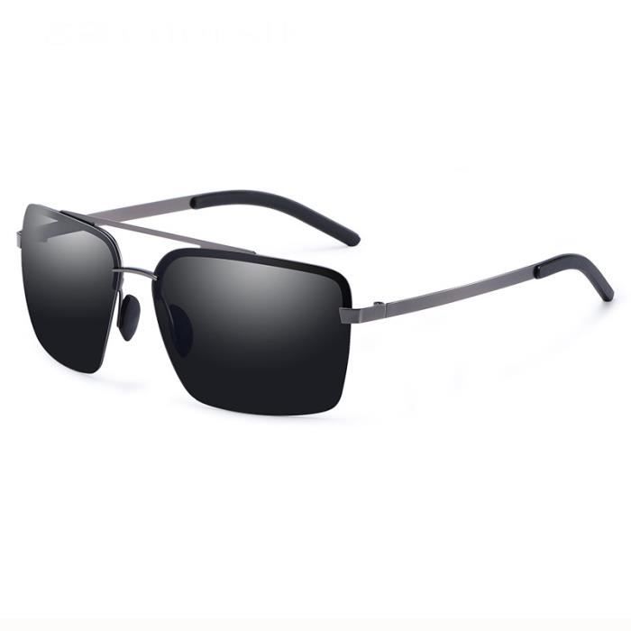 Lunettes De Soleil Pif Wear Depp 7o - Monture Noire Mat Acétate, Verres Noir Dégradé, Fabriqué En Italie