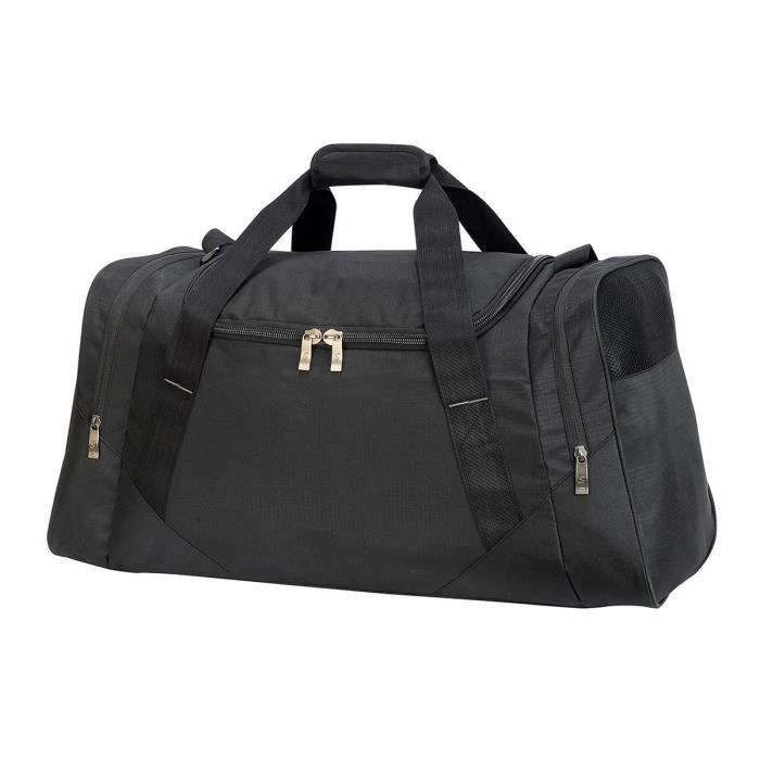 Sac de sport - SHUGON - 67 L - Noir - Bandoulière réglable - Poches zippées