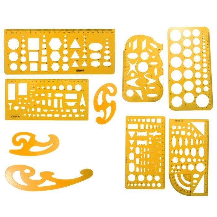 Deluxe 26 Pcs, Ensemble De Dessin Spirale, Outils De Design Artistique Multifonctionnels, Modèles De Dessin Colorés, Pochoirs Créatifs Pour Amusement Et Apprentissage