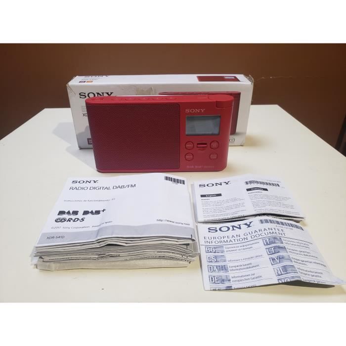 RADIO POSTE SONY PORTABLE SONY XDRS41D FM DAB DAB+ NUMERIQUE