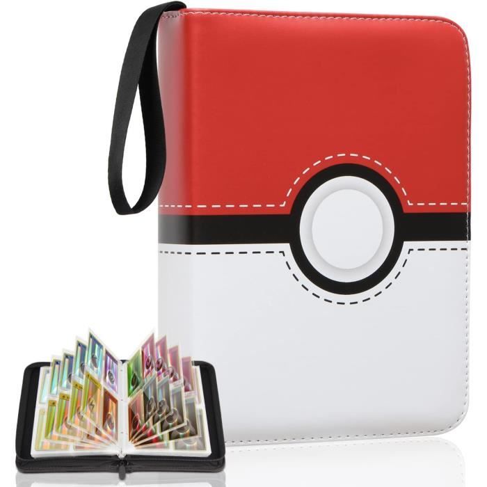 Protection Carte Pokemon Vordas Pochette De Carte En Plastique, 50 Feuilles Trading Card Sleeves Cartes À Collectionner 11-Banderoles Avec 9 Poches, Compatible Pour Cartes (450 Poches Classeur Pokemon