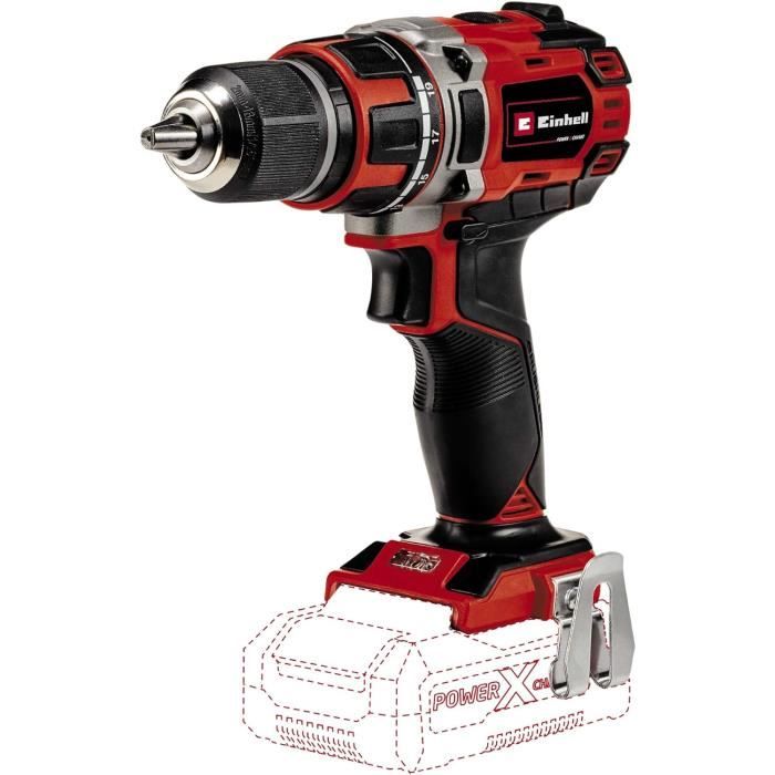 Einhell Professional Perceuse Visseuse à percussion sans fil TP-CD 18/120 Li -i BL - Solo Power X-Change (18V, moteur Brushless, 120 Nm, Mandrin 13mm) Livré sans batterie ni chargeur