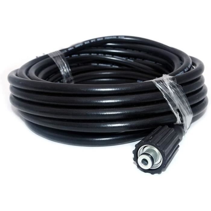 Tuyau De Rechange 10 M Pour Karcher K2 à K7 - 9 Mm Intérieur / 12 Mm Extérieur, Laiton Et Caoutchouc, Pression Max 180 Bar