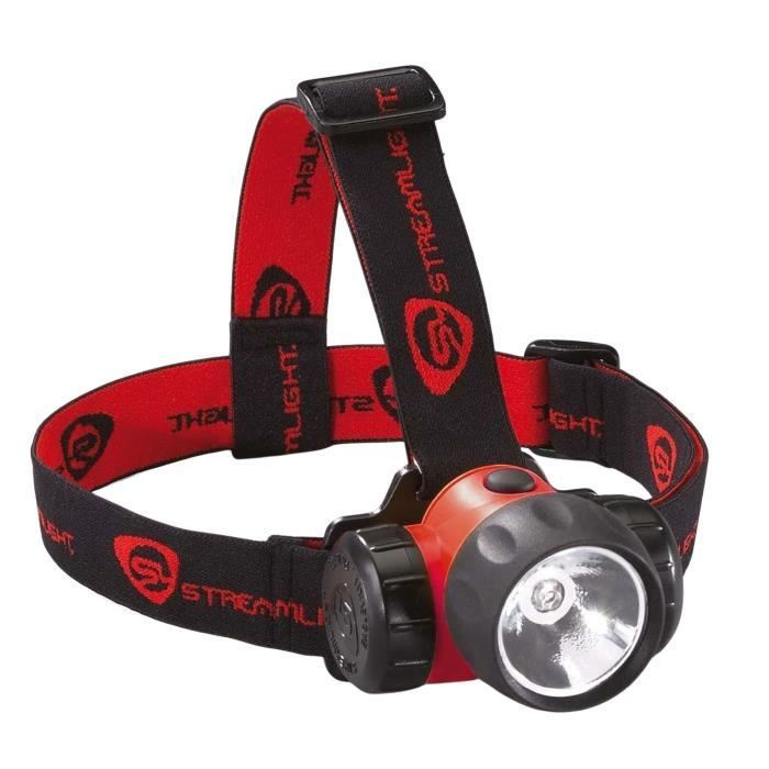 Lampe frontale + sangle caoutchouc avec pile Streamlight 3Aa Haz-Lo Atex
