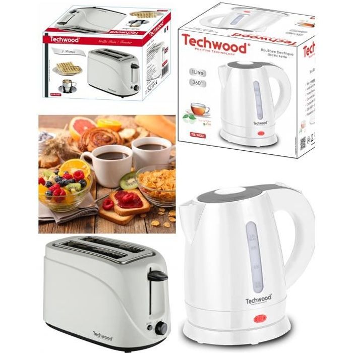 Techwood Pack Grille Pain + Bouilloire - vue 2